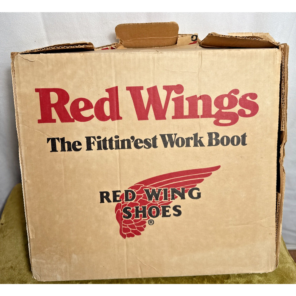 Red Wing Boots Pecos 1155 Empty Box ONLY Vintage Leather Pull On Work Boot Retro - Picture 6 of 9